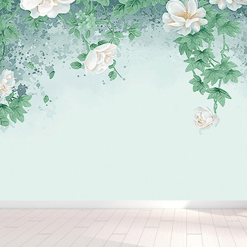 Modern Florentine Wall Mural Non-Woven Waterproof Light Color Wall Art for Bedroom