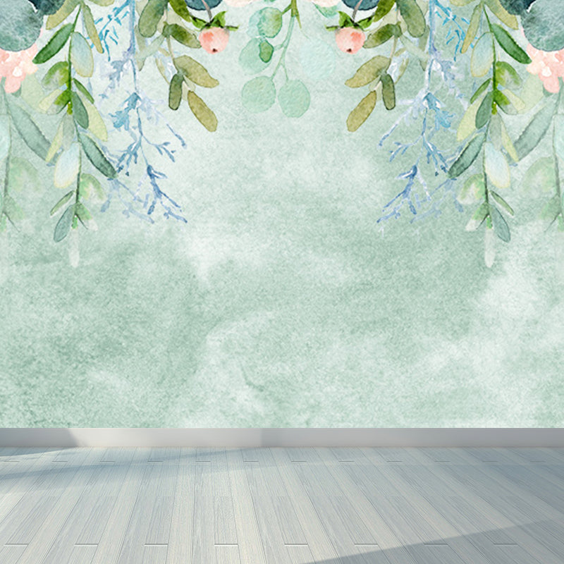 Modern Florentine Wall Mural Non-Woven Waterproof Light Color Wall Art for Bedroom