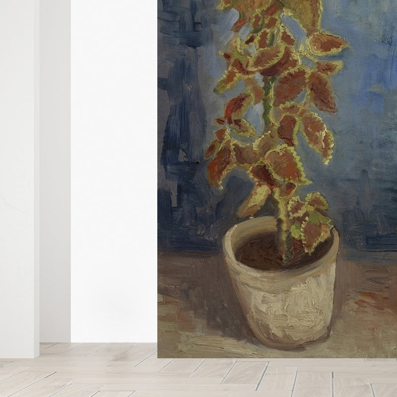 Pot Plant Wall Mural Modern Decorative Dining Room Wall Covering, Custom Printed