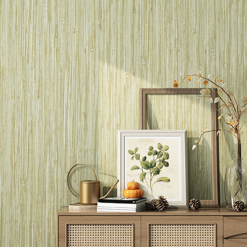 Solid Striped Wallpaper Roll Pastel Color PVC Wall Covering for Home Decor, 54.2-sq ft