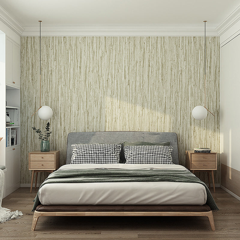 Solid Striped Wallpaper Roll Pastel Color PVC Wall Covering for Home Decor, 54.2-sq ft