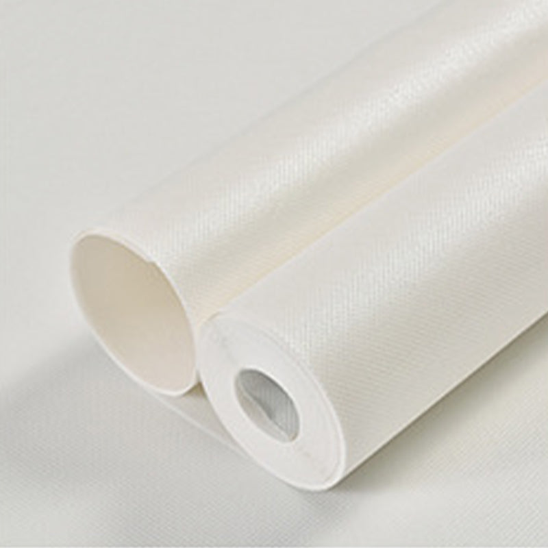 Non-Woven Weave Pastel Wallpaper Simple Solid Wall Art for Living Room, 54.2-sq ft