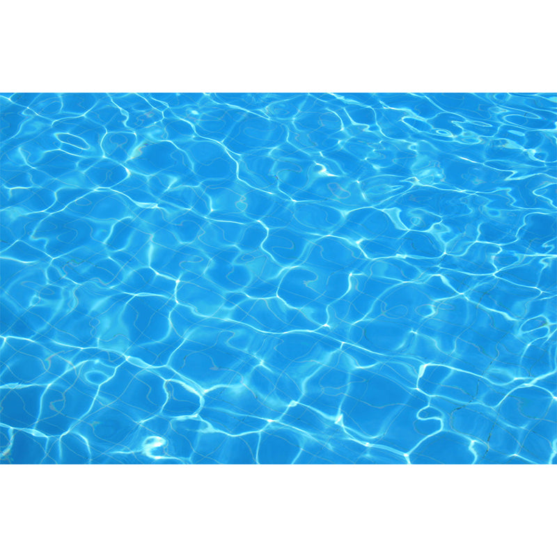 Kids Style Sparkling Brine Mural Blue Waterproofing Wall Decor for Children Bedroom