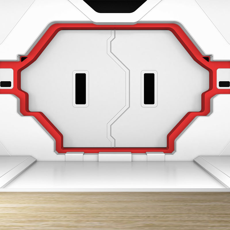 Whole Spacecraft Door Wallpaper Mural Stain-Proof Futuristic Living Room Wall Art