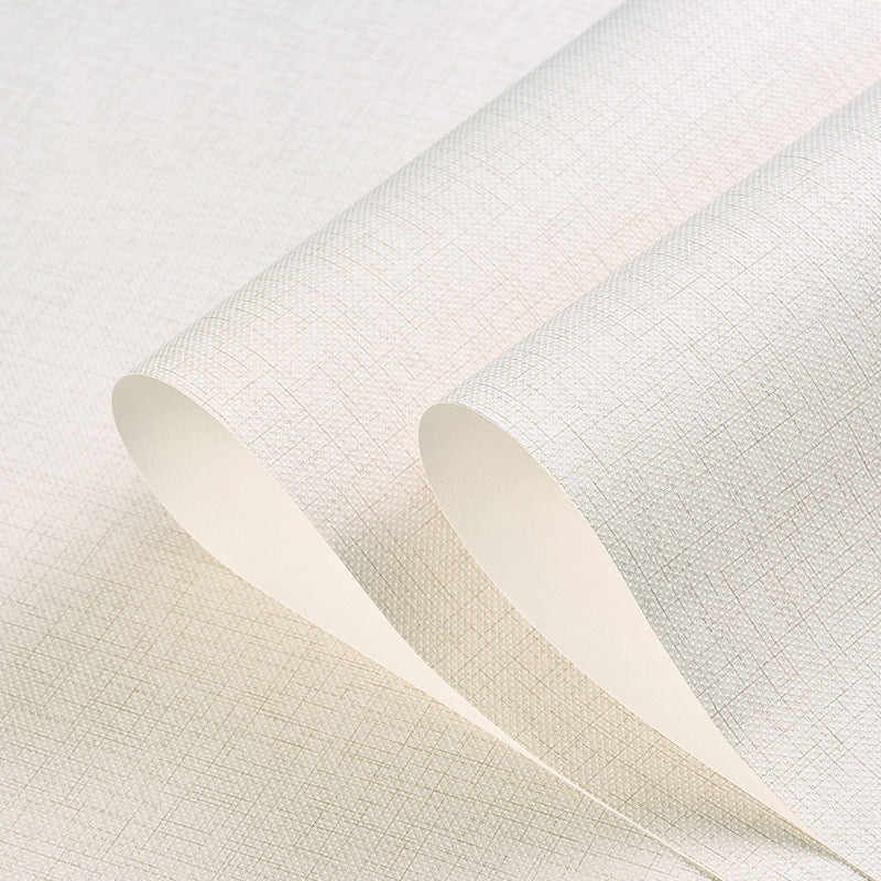 Plain Color Wallpaper Roll Modern Grassweave Textured Wall Covering for Accent Wall