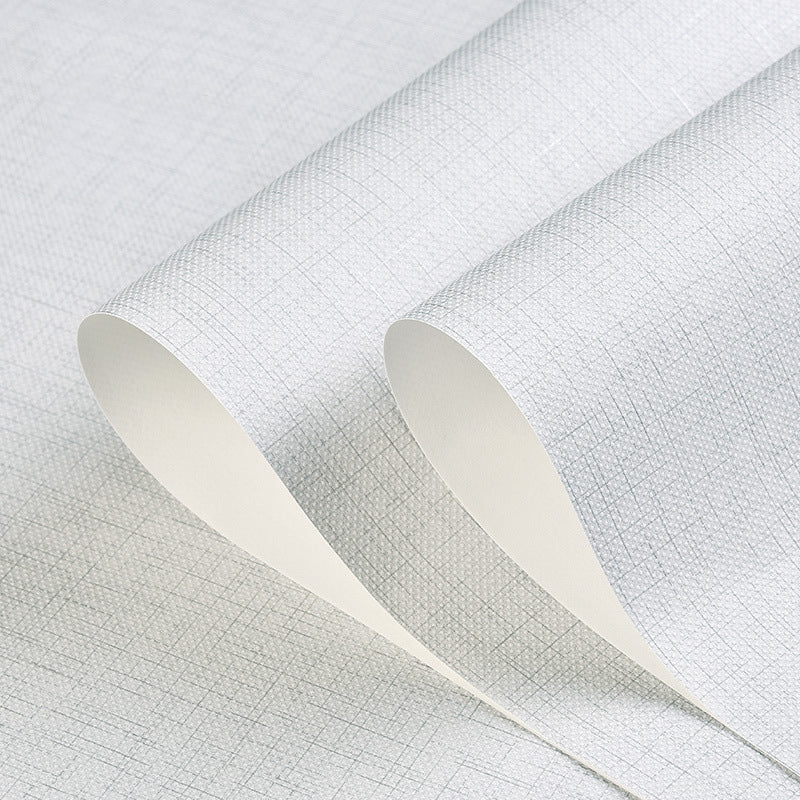 Plain Color Wallpaper Roll Modern Grassweave Textured Wall Covering for Accent Wall