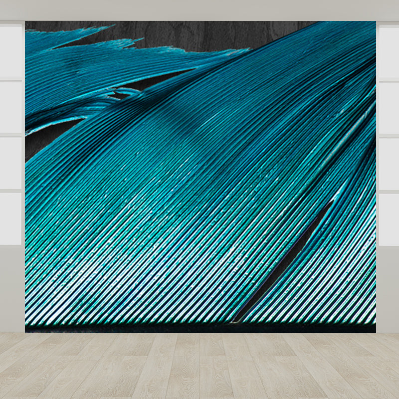 Extra Large Feather Mural Light Color Non-Woven Wall Art for Home Decor, Personalized