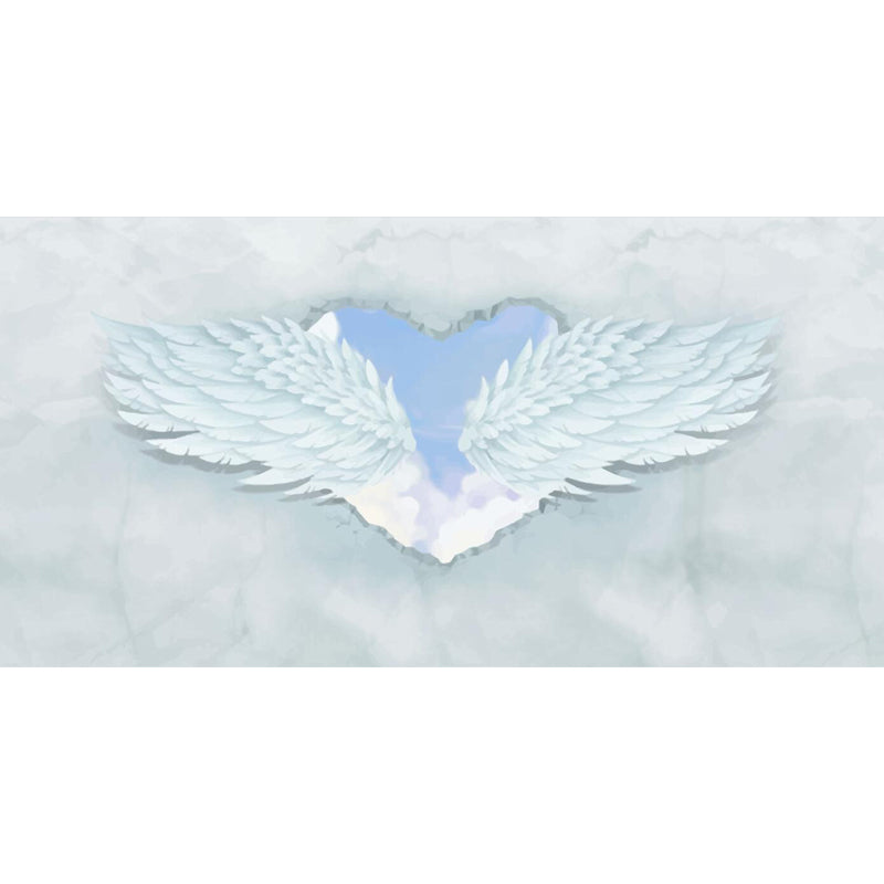 Wings Wall Covering Mural Modern Moisture Resistant Living Room Wall Decor, Custom Made