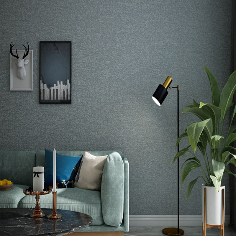 Weiche, einfarbige Tapete, minimalistische, feuchtigkeitsbeständige Wanddekoration für Schlafzimmer