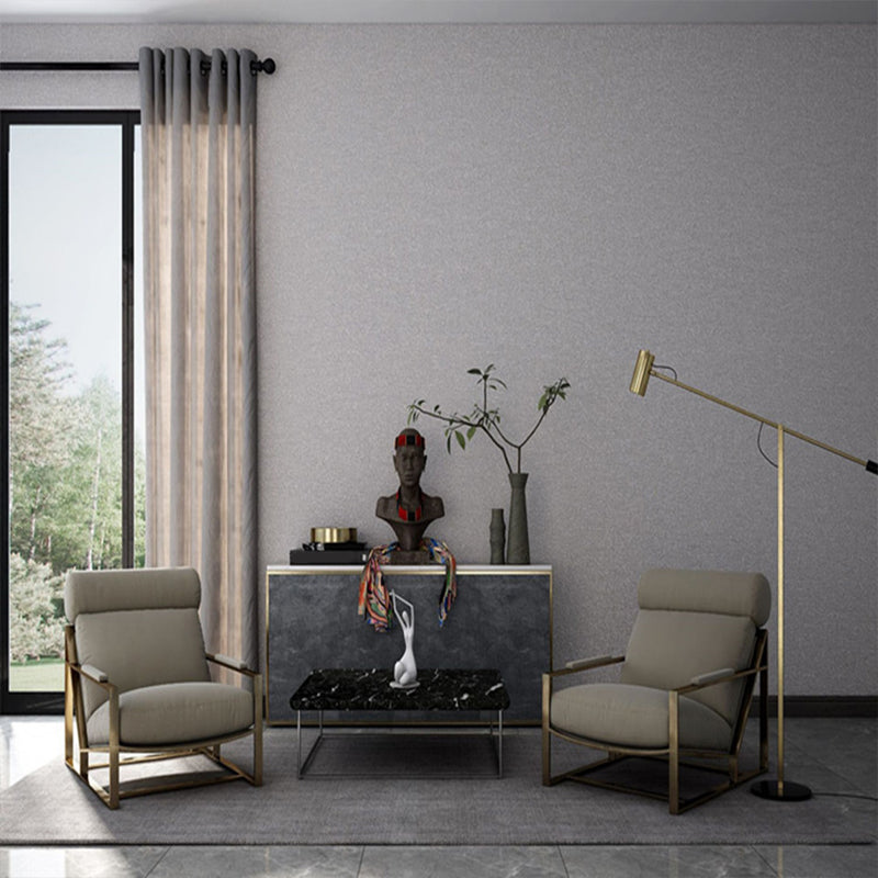 Soft Color Solid Wallpaper Minimalistic Moisture Resistant Wall Decor for Bedroom