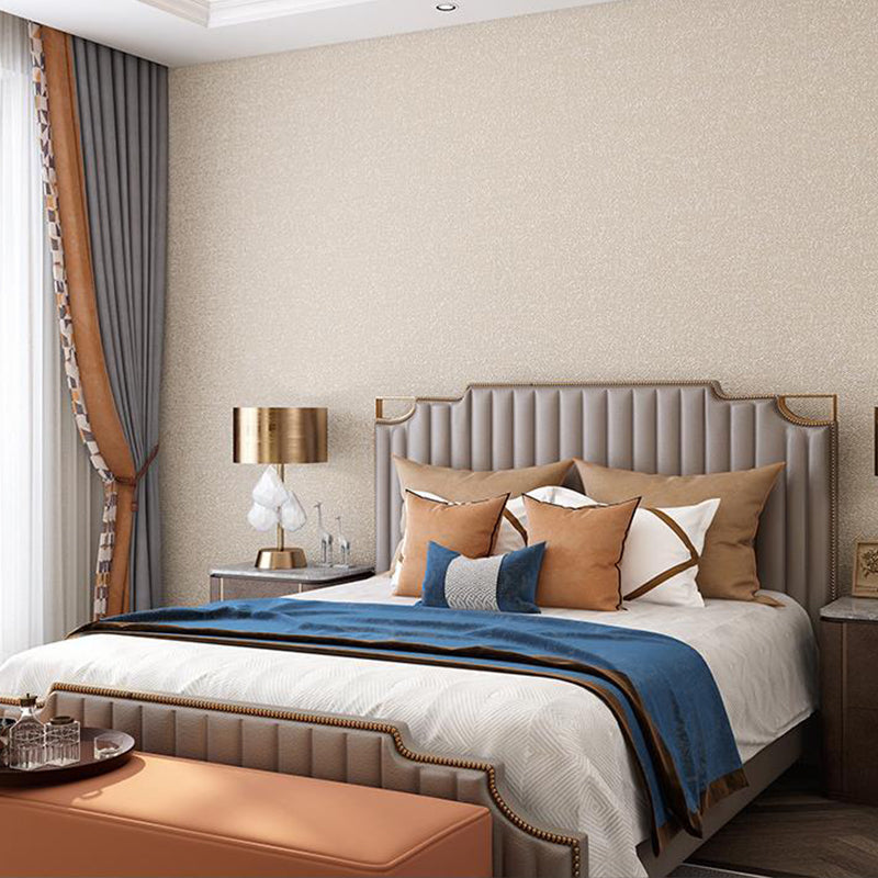 Weiche, einfarbige Tapete, minimalistische, feuchtigkeitsbeständige Wanddekoration für Schlafzimmer