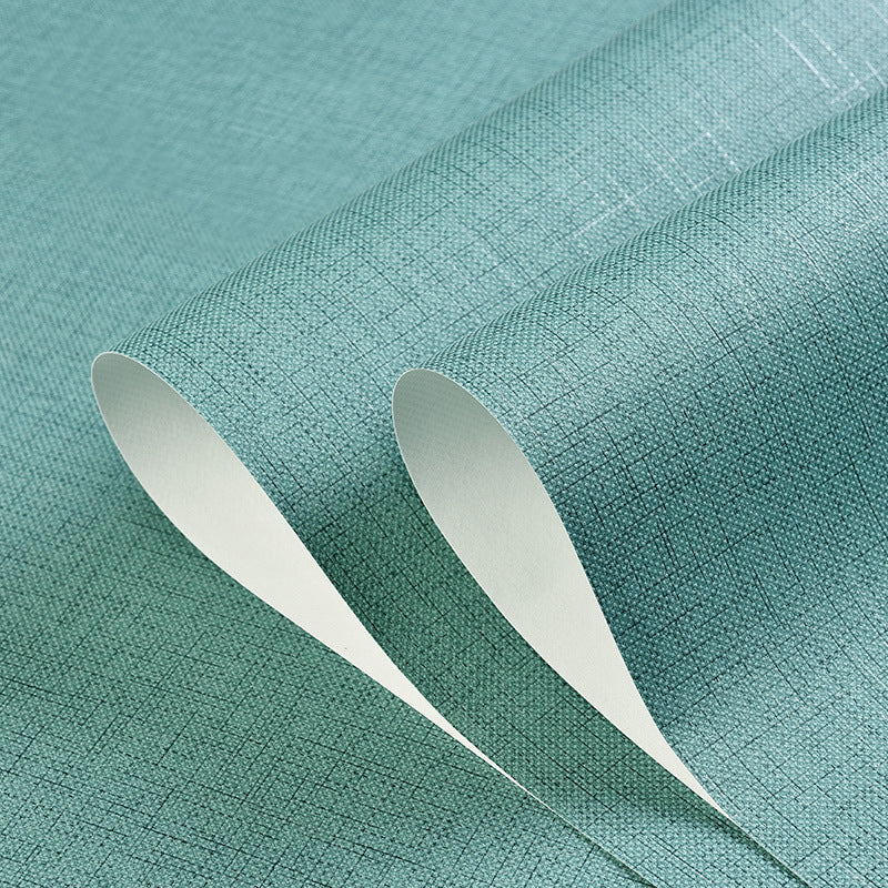 Solid Wallpaper in Pastel Color Non-Woven Textured Wall Art for Home Decor, 54.2-sq ft