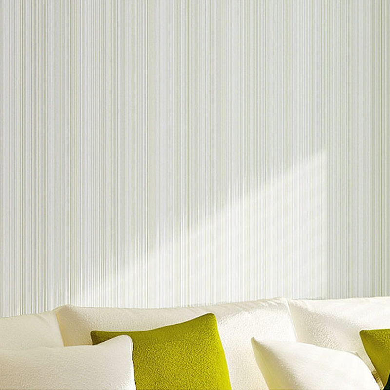 Soft Color Plain Wallpaper Ticking Stripes Modern Waterproofing Wall Decor for Room