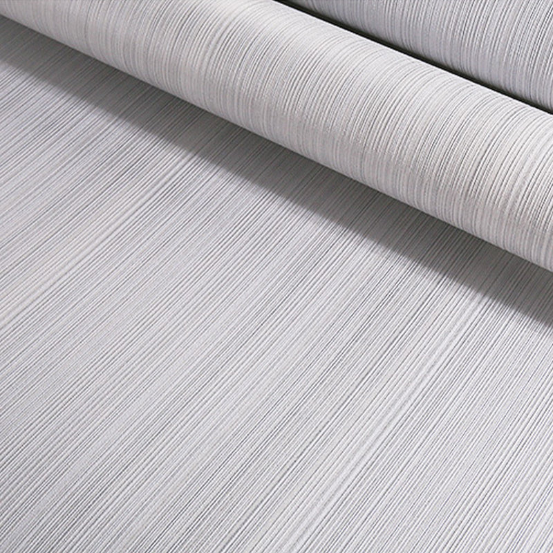 Soft Color Plain Wallpaper Ticking Stripes Modern Waterproofing Wall Decor for Room