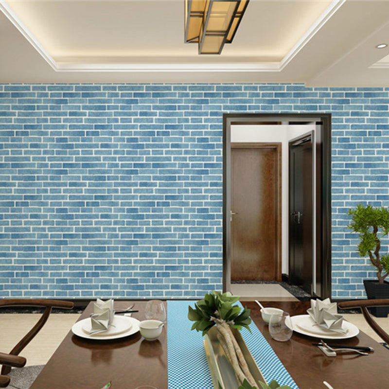 Bright Brickwork Wallpaper for Living Room Architecture Wall Covering, 57-1-sq ft