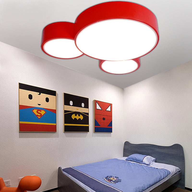 Acrylic Animal Flush Mount Ceiling Light Macaroon Ceiling Light for Kid Bedroom