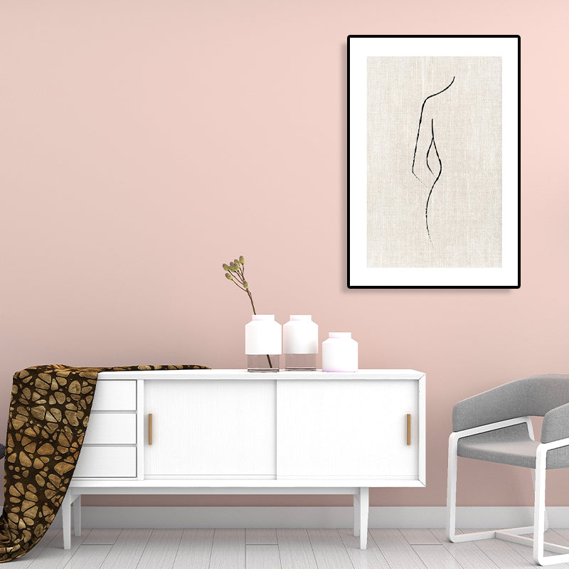 Textured Figure Print Canvas Minimalism Style Canvas Wall Art Decor, Multiple Sizes