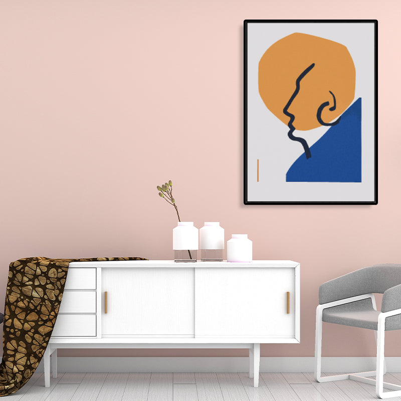 Novelty Figure's Face Art Scandinavian Style Canvas Wall Decor, Multiple Sizes Options