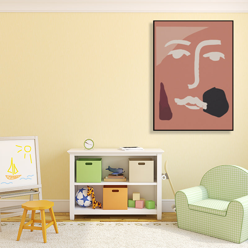 Novelty Figure's Face Art Scandinavian Style Canvas Wall Decor, Multiple Sizes Options