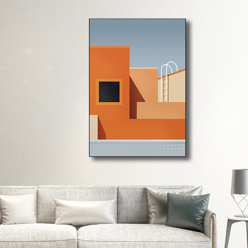 Architecture Wall Decor for Girls Bedroom in Light Color, Multiple Sizes Options