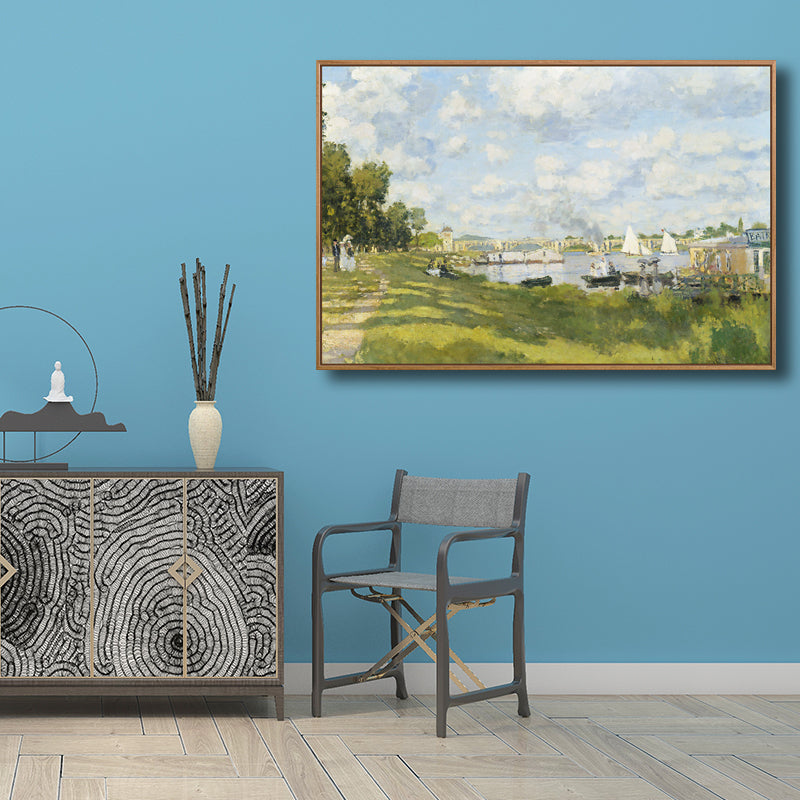 Landschaften-Wand-Kunst-Dekor, strukturierter Vintage-Wohnzimmer-Leinwanddruck, mehrere Größen
