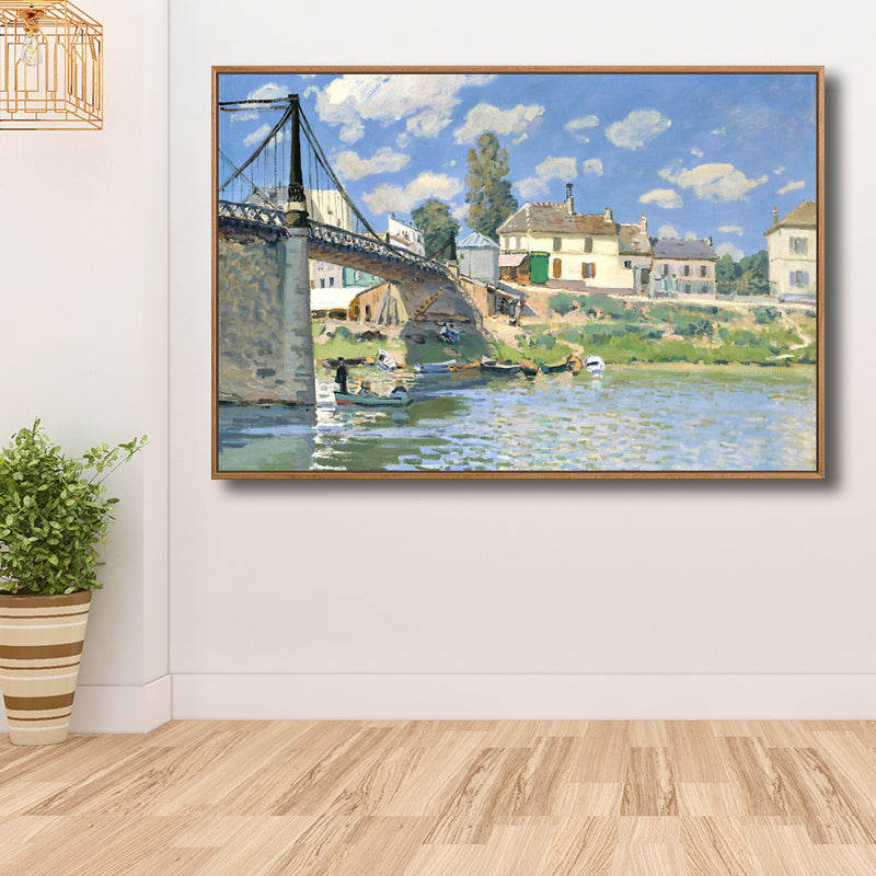 Landschaften-Wand-Kunst-Dekor, strukturierter Vintage-Wohnzimmer-Leinwanddruck, mehrere Größen