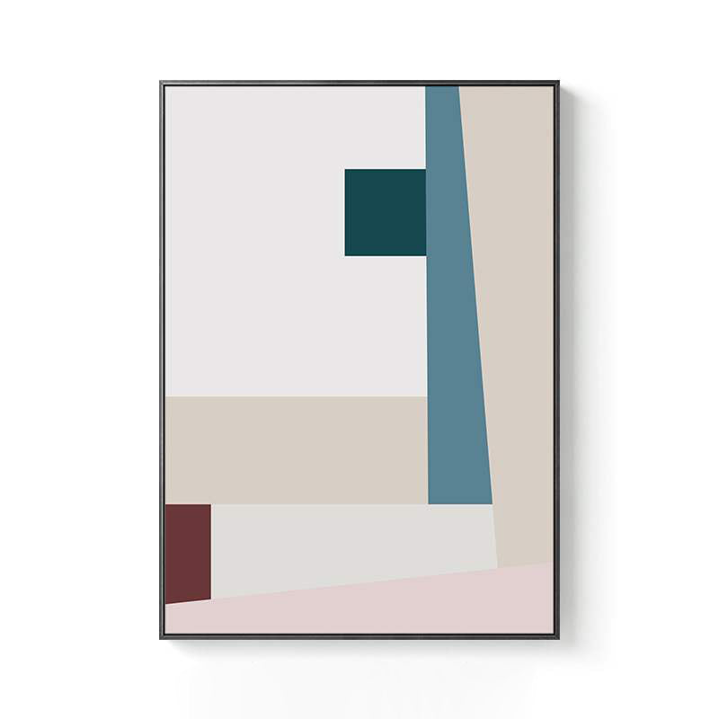 Nordic Style Contracted Graphic Painting Canvas Pink Illustration Wall Art Print