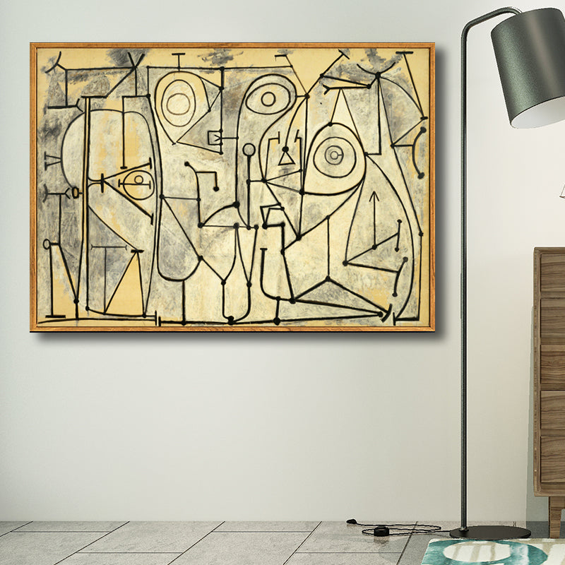Picasso Geometric Figure Wall Art Synthetic Cubism Textured House Interior Canvas
