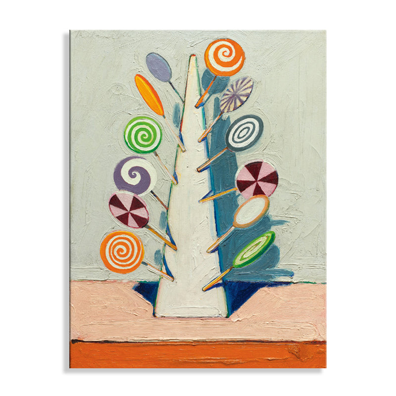 Lollipops Wall Decor Children's Art Textured Kids Bedroom Painting, Multiple Sizes