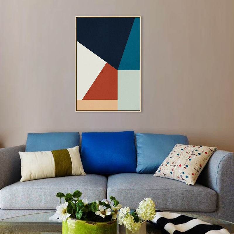 Nordic Geometric Splicing Canvas Light Color Dining Room Painting, Multiple Sizes