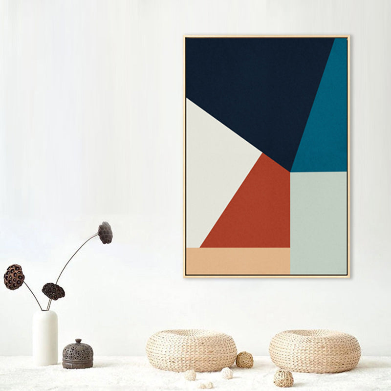 Nordic Geometric Splicing Canvas Light Color Dining Room Painting, Multiple Sizes