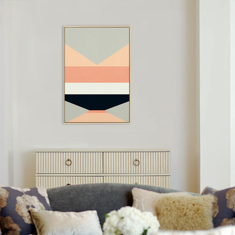 Nordic Geometric Splicing Canvas Light Color Dining Room Painting, Multiple Sizes