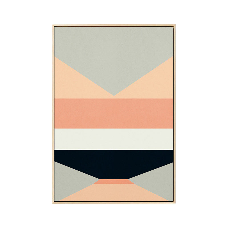 Nordic Geometric Splicing Canvas Light Color Dining Room Painting, Multiple Sizes