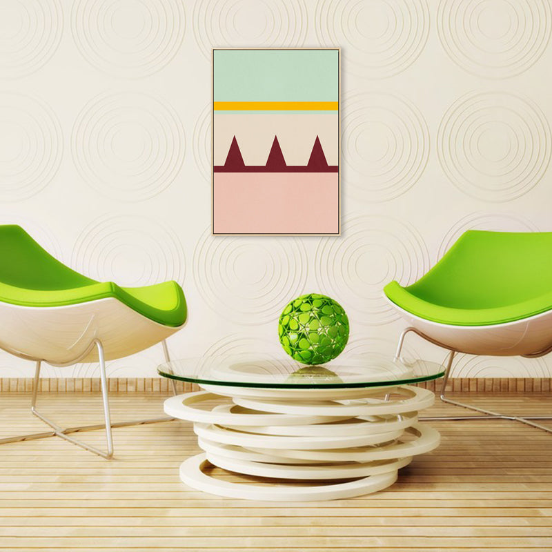 Nordic Geometric Splicing Canvas Light Color Dining Room Painting, Multiple Sizes