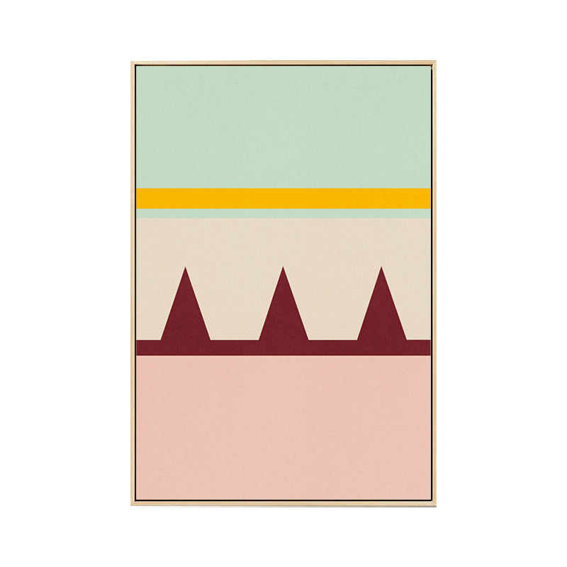 Nordic Geometric Splicing Canvas Light Color Dining Room Painting, Multiple Sizes