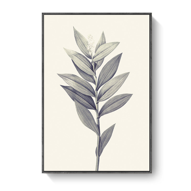 Canvas Textured Wall Decor Minimalism Style Botanical Branch Painting, Multiple Sizes