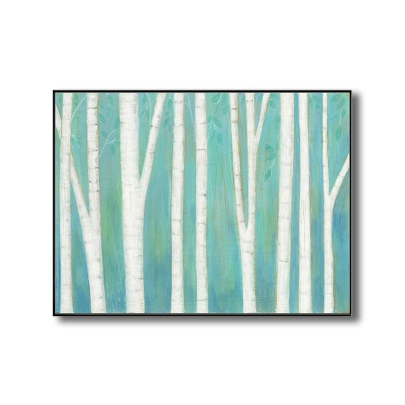 Ferme forêt dessin décoration murale couleur Pastel salon toile mur Art, Texture
