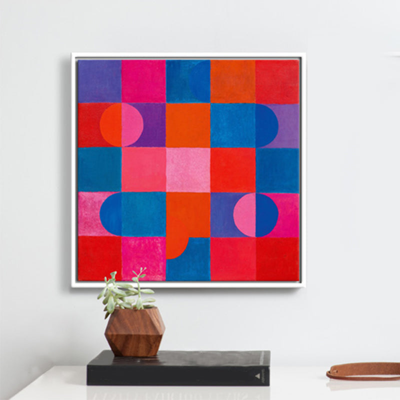 Traditional Style Wall Decor Pastel Color Novelty Geometry Painting, Multiple Sizes