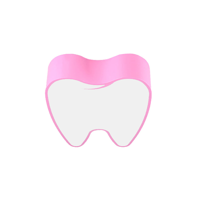 Lámpara de techo de diente pequeño para dormitorio de niños, luz acrílica de montaje empotrado de estilo moderno