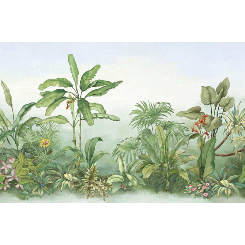 Various Botanical Mural Decal for Dining Room, Soft Color, Custom Size Available
