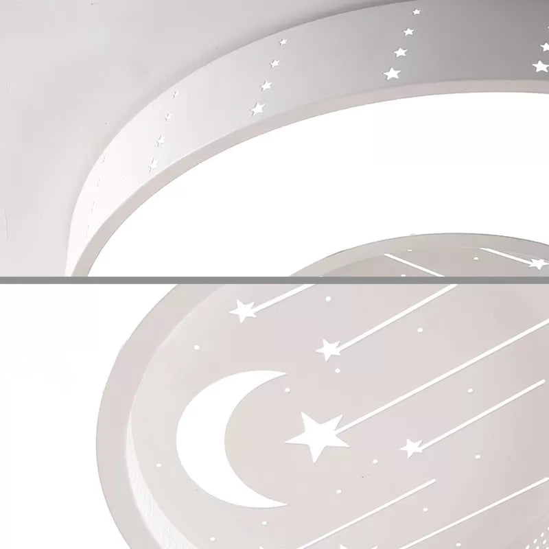 Metal estrellado redondo de la luz de la luz de las chicas del dormitorio del techo de dibujos animados