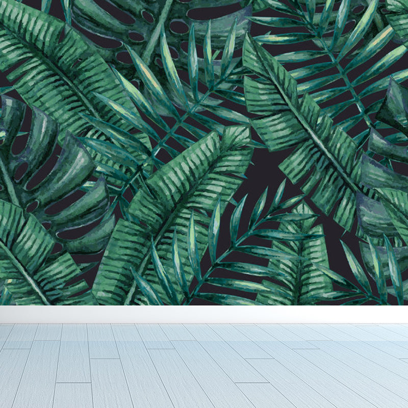 Tropical Natural Botanical Wall Mural Soft Color Decorative Wall Decor for Kitchen