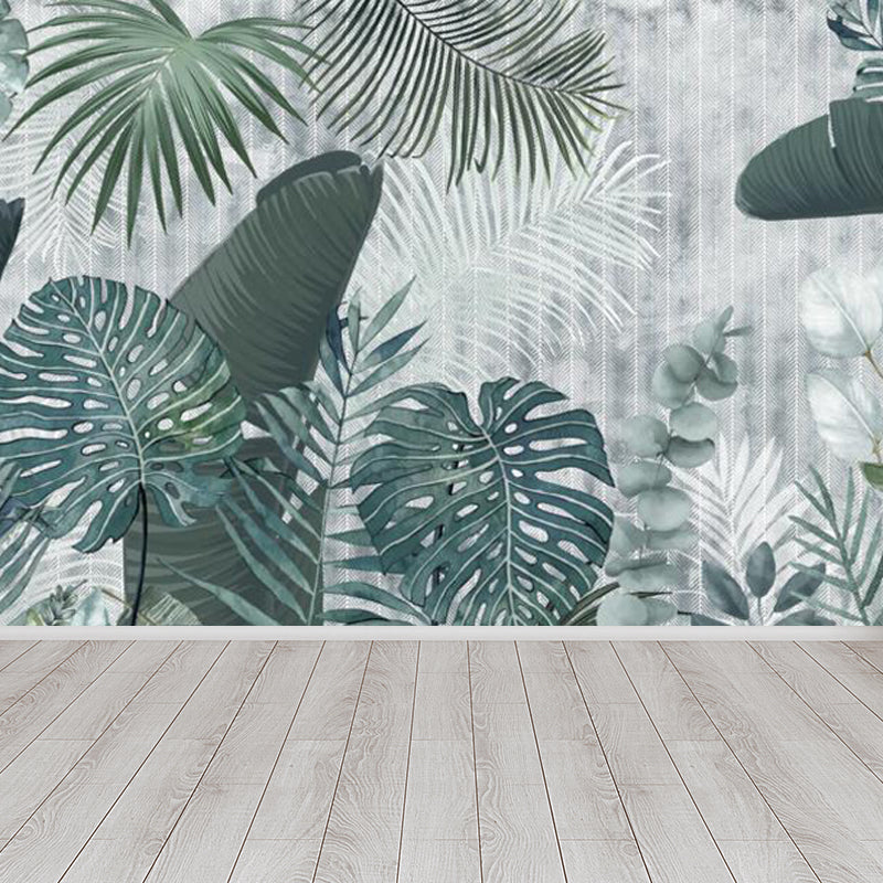 Peinture murale botanique tropicale naturelle, décoration murale décorative de couleur douce pour la cuisine