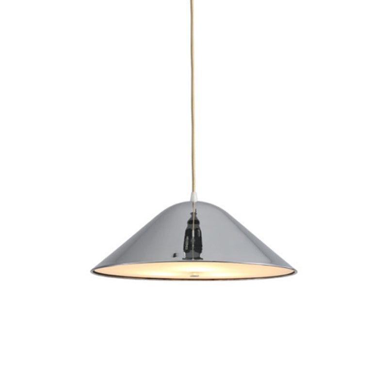 Luz de suspensión cónica de oro rosa negro/pulido mate de negro/pulido Luz de techo de metal moderno 1 Luz de techo de luz para comedor
