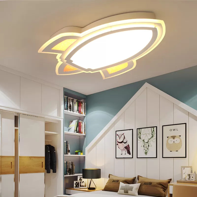 Spielzimmer Raumschiff Decke Licht Acryl Modern White Flush Mount Licht