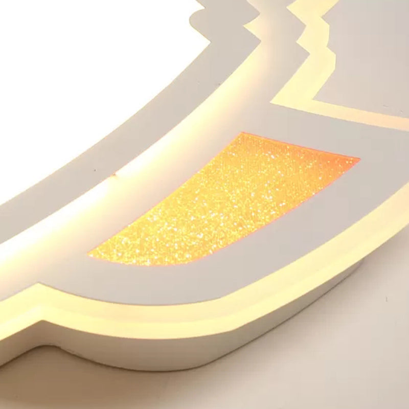 Spielzimmer Raumschiff Decke Licht Acryl Modern White Flush Mount Licht