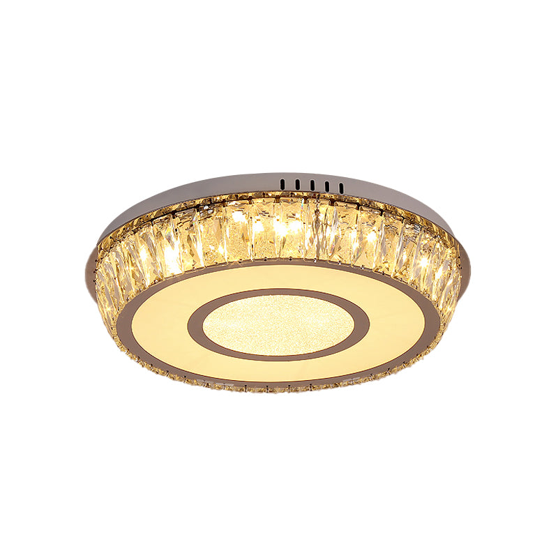 Lámpara incrustada redonda de bloque de cristal, Lámpara LED simple, adecuada para Sala de estar