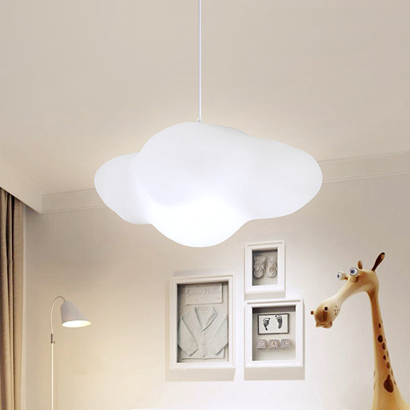 Weiße Wolkensuspension Licht Cartoon 1-Kopf-Plastikhänge Deckenlampe für Spielzimmer