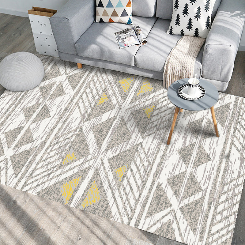 Uniek geometrisch patroon Tapijten Multicolor Modernistisch Rug Polyester Wasbaar Pet Friendly Anti-Slip Tapijt voor woonkamer