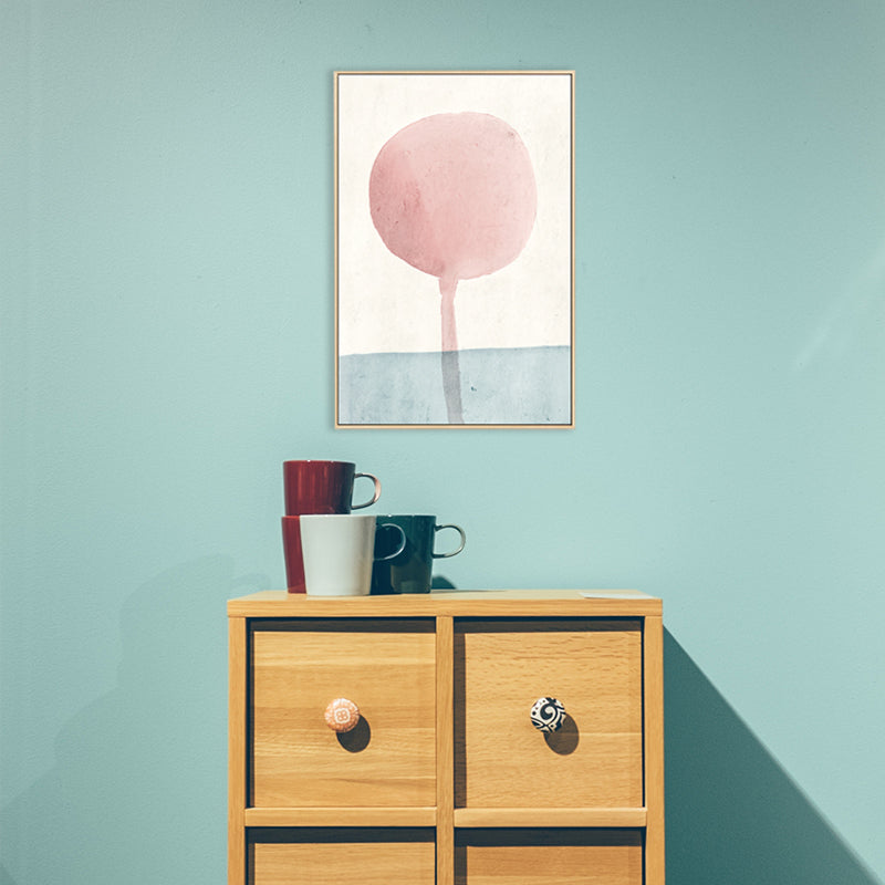 Scandinavisch abstract canvas jongenskamer wanddecoratie in pastelkleuren, meerdere maten
